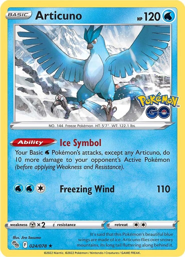 Articuno 024/078 (Pokemon GO) - Holofoil