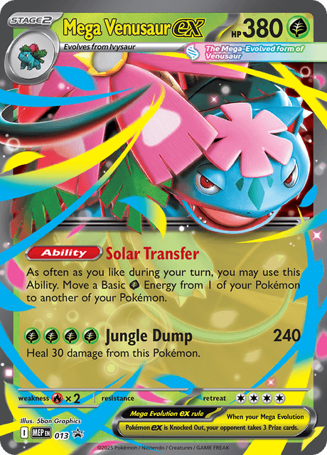 Mega Venusaur ex 013 (ME: Mega Evolution Promo) - Holofoil
