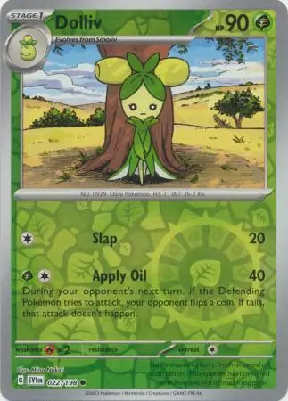 Dolliv 022/198 (SV01: Scarlet & Violet Base Set) - Reverse Holofoil