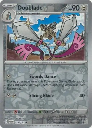 Doublade 133/182 (SV04: Paradox Rift) - Reverse Holofoil