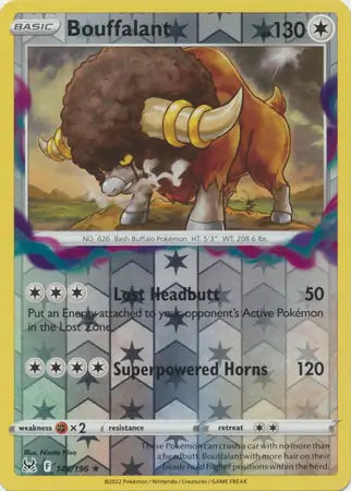 Bouffalant 148/196 (SWSH11: Lost Origin) - Reverse Holofoil
