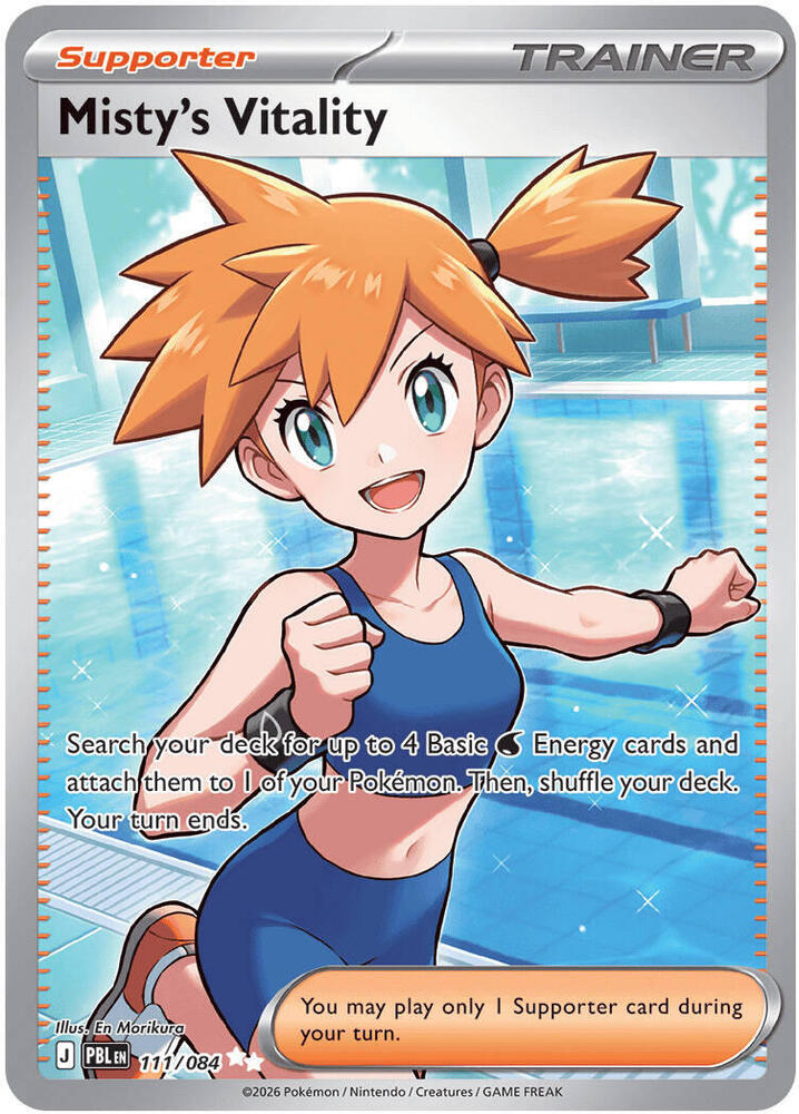 Misty's Vitality 111/084 (ME05: Pitch Black) - Holofoil