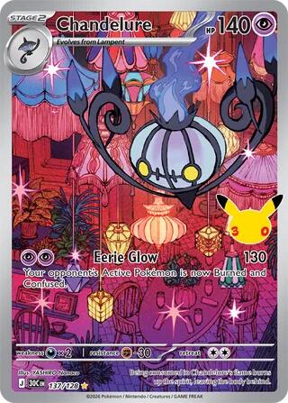 Chandelure 137/128 (ME: 30th Celebration) - Holofoil