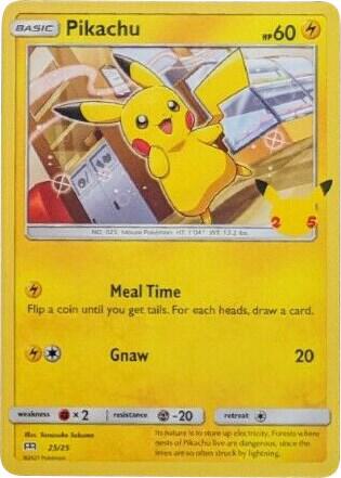 Pikachu 025/025 (McDonald's 25th Anniversary Promos) - Holofoil