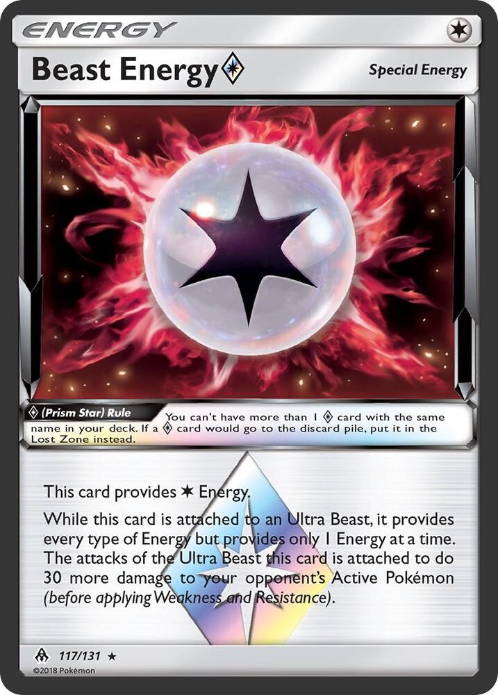 Beast Energy Prism Star 117/131 (SM - Forbidden Light) - Holofoil