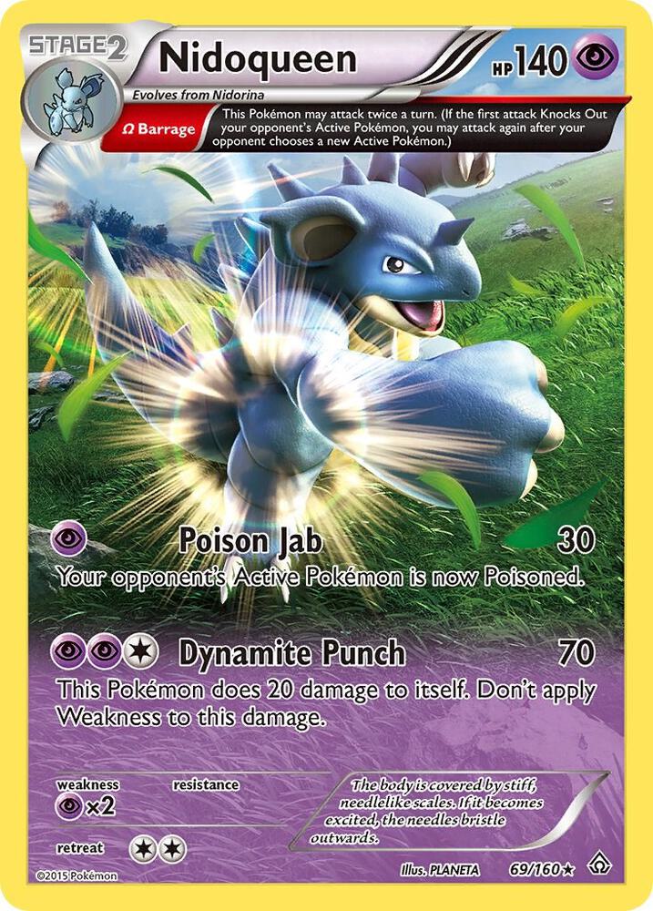 Nidoqueen 69/160 (XY - Primal Clash) - Reverse Holofoil