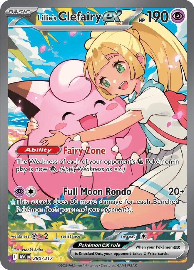 Lillie's Clefairy ex 280/217 (ME: Ascended Heroes) - Holofoil
