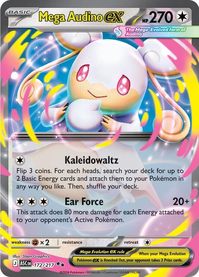 Mega Audino ex 172/217 (ME: Ascended Heroes) - Holofoil