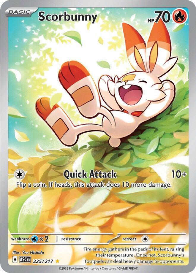 Scorbunny 225/217 (ME: Ascended Heroes) - Holofoil