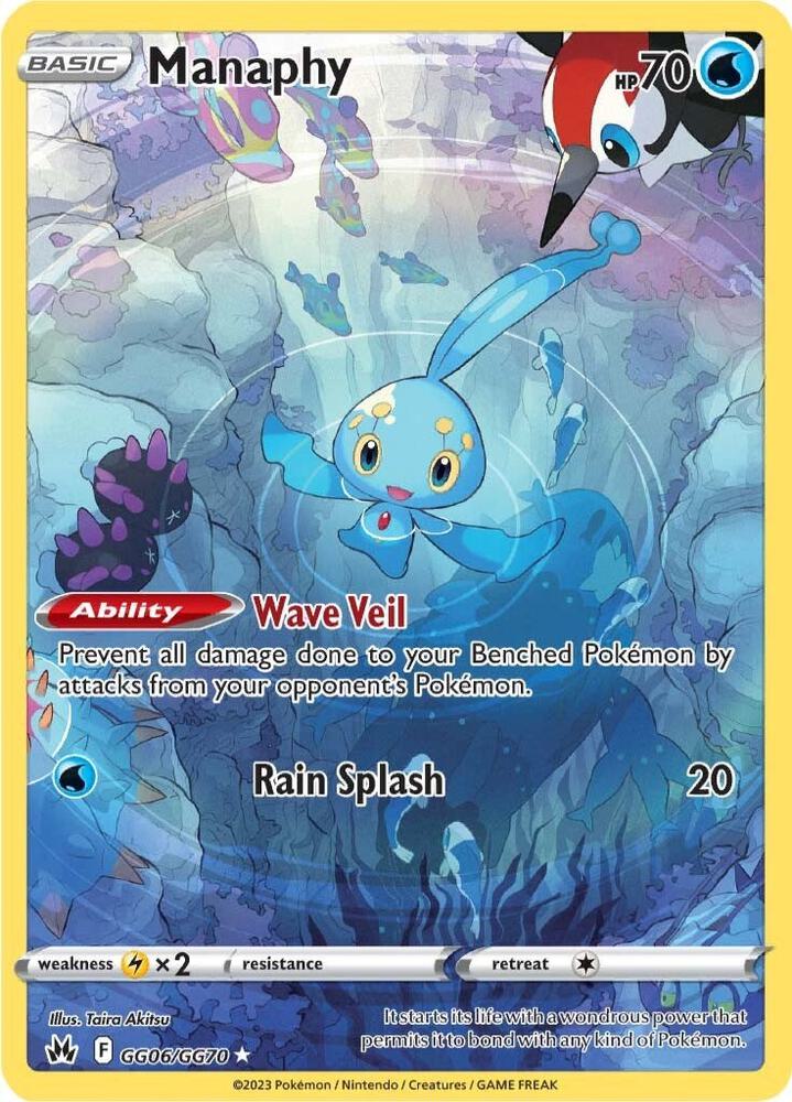 Manaphy GG06/GG70 (SWSH: Crown Zenith: Galarian Gallery) - Holofoil