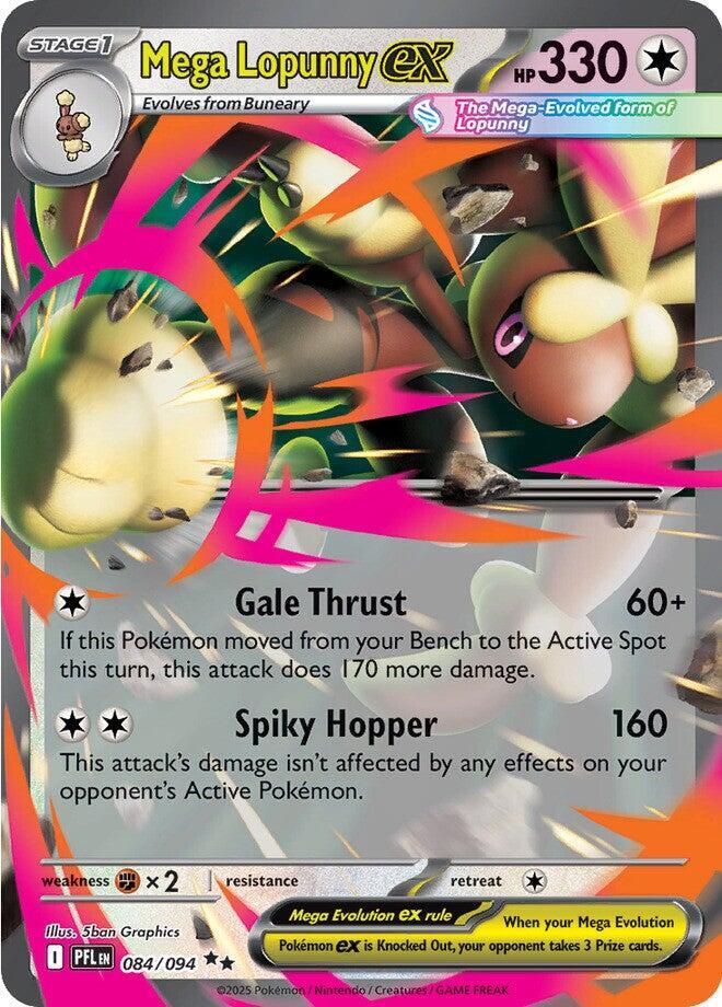 Mega Lopunny ex 084/094 (ME02: Phantasmal Flames) - Holofoil