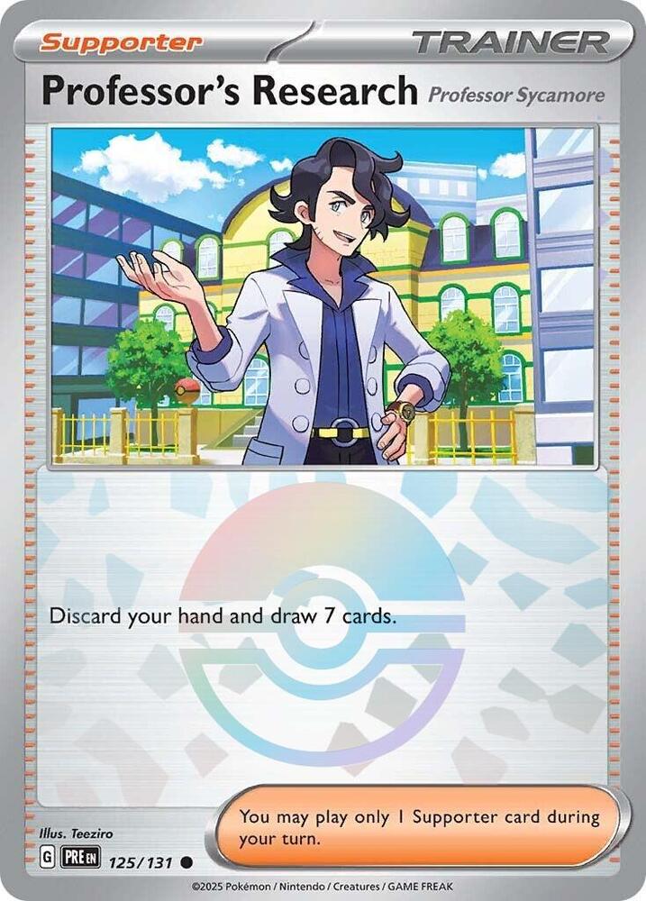 Professor's Research 125/131 (SV: Prismatic Evolutions) - Poke Ball Holofoil