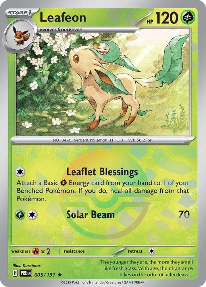 Leafeon 005/131 (SV: Prismatic Evolutions) - Poke Ball Holofoil