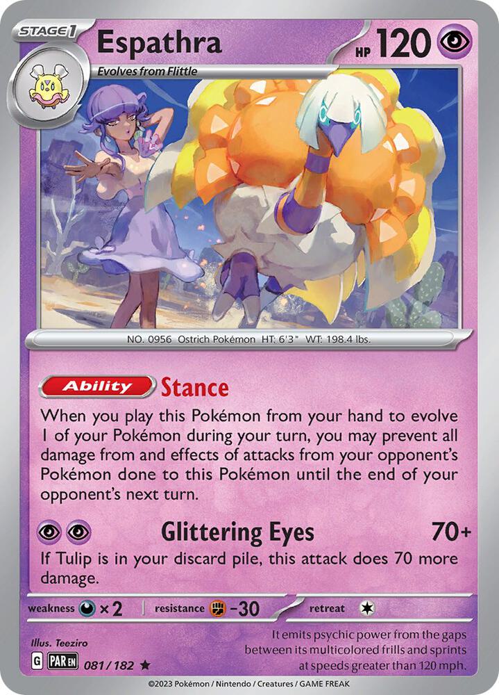 Espathra 081/182 (SV04: Paradox Rift) - Holofoil