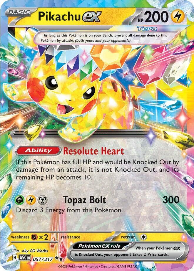 Pikachu ex 057/217 (ME: Ascended Heroes) - Holofoil
