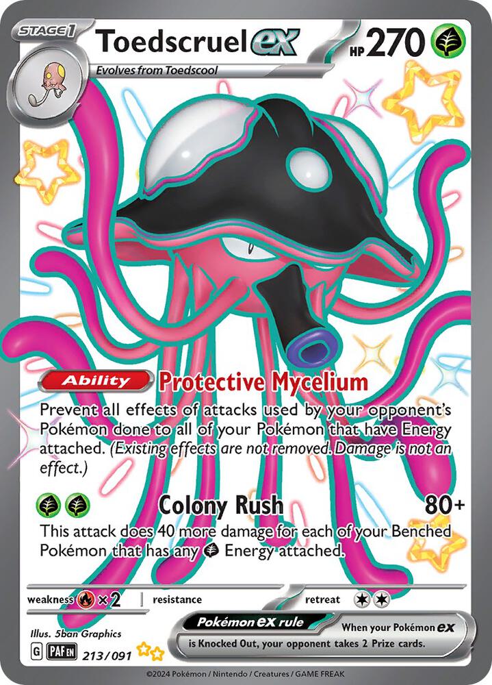 Toedscruel ex 213/091 (SV: Paldean Fates) - Holofoil