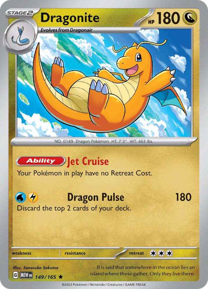 Dragonite 149/165 (SV: Scarlet & Violet 151) - Holofoil