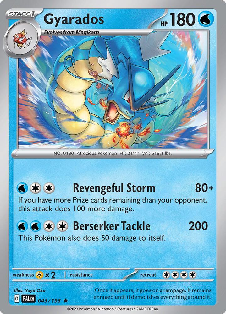 Gyarados 043/193 (SV02: Paldea Evolved) - Holofoil
