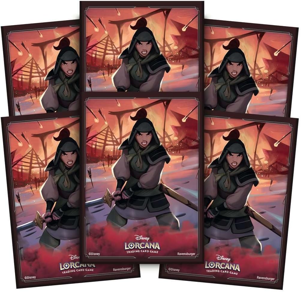Disney Lorcana Trading Card Game: Rise of The Flood Shapes - Mulan Card Sleeves