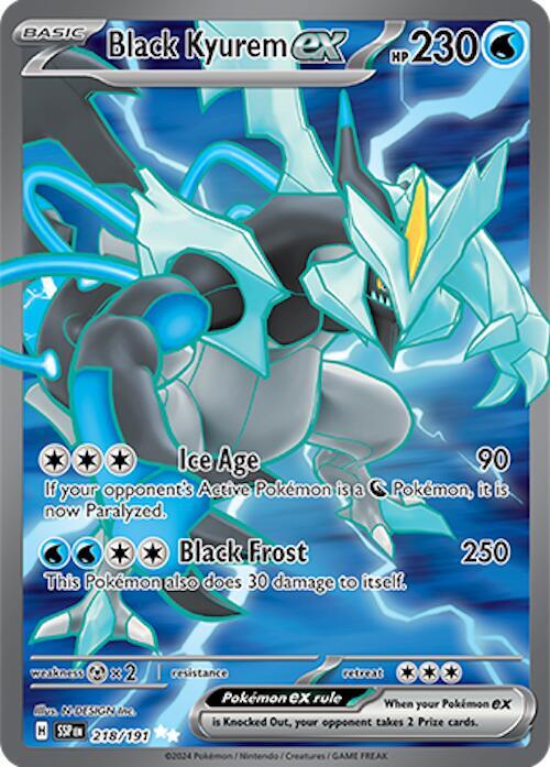 Black Kyurem ex 218/191 (SV08: Surging Sparks) - Holofoil