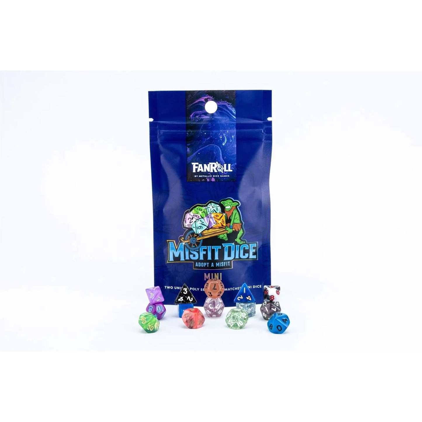 Fanroll: Mystery Misfit Mini Polyhedral Dice (2 Set Pack)