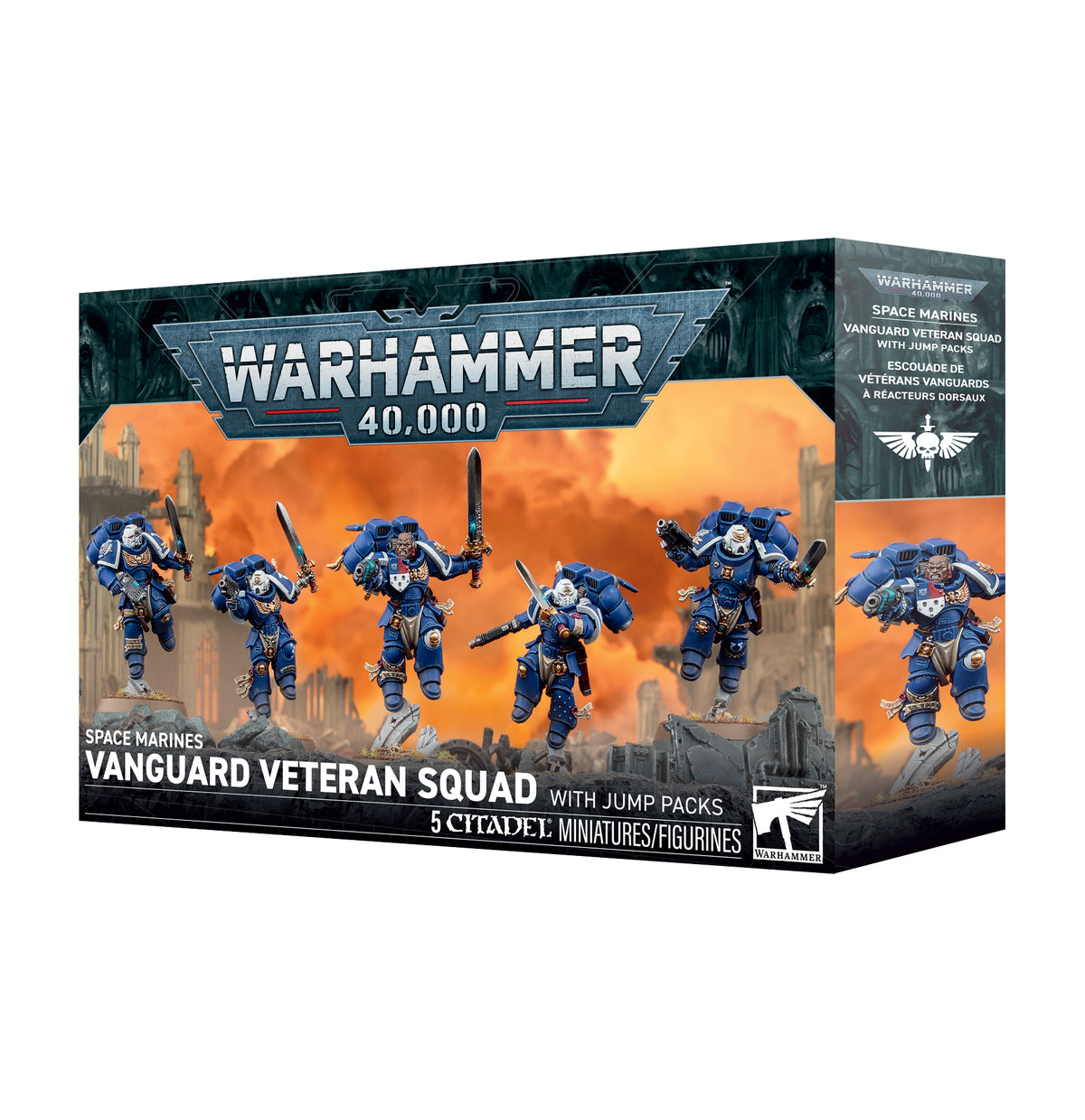 48-106 Space Marines: Vanguard veteran squad with jump packs