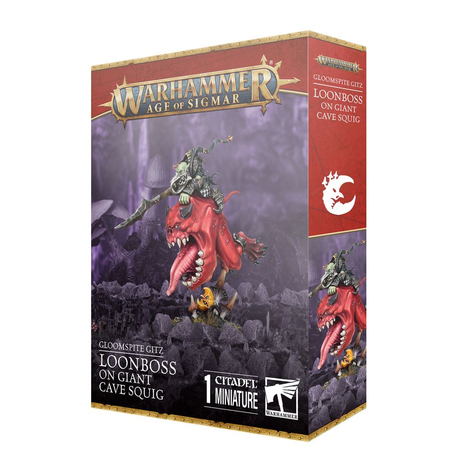 89-50 Gloomspite Gitz: Loonboss on Giant Squig