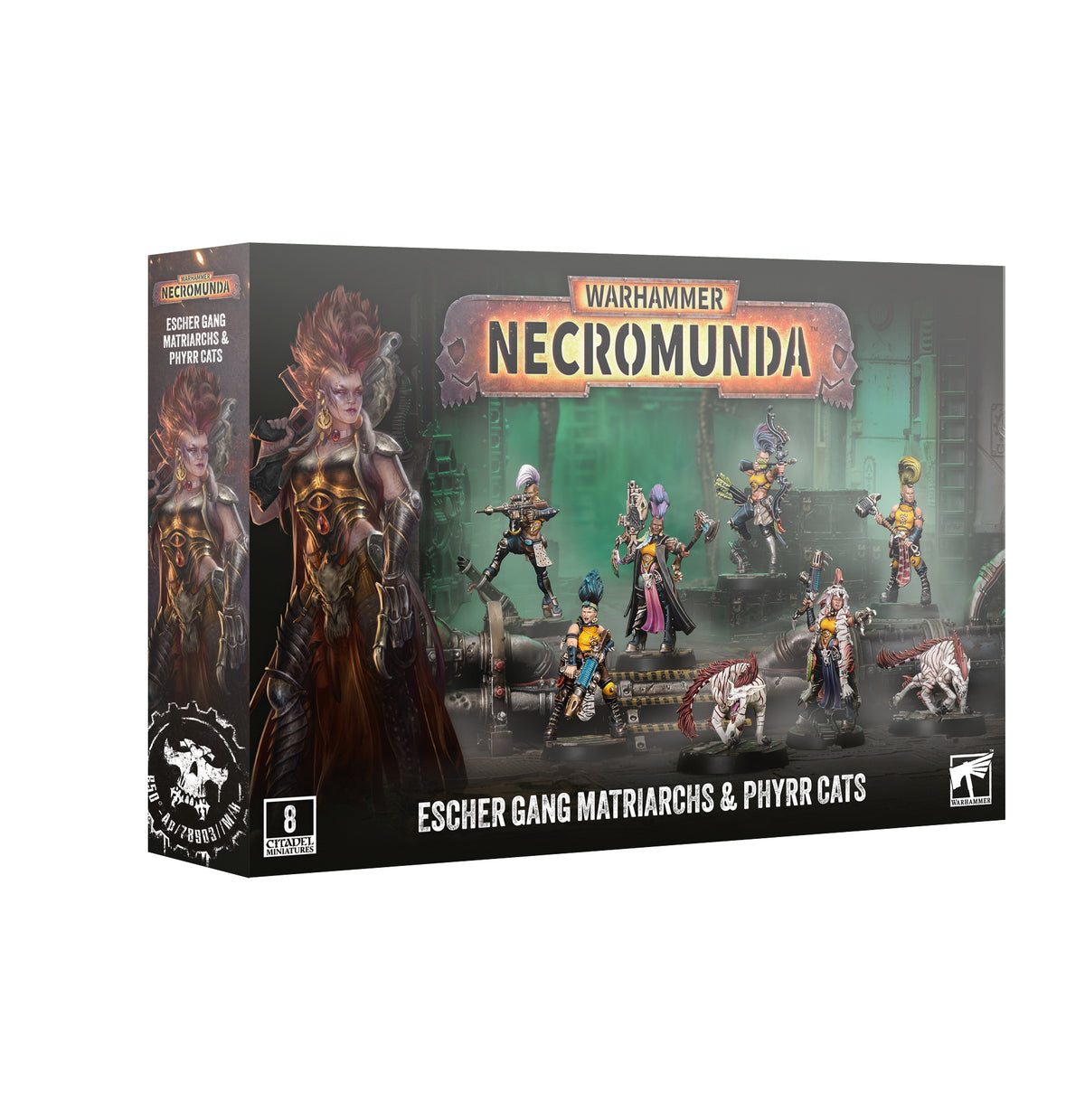 301-75 NECROMUNDA: ESCHER GANG MATRIARCHS & PHYRR CATS