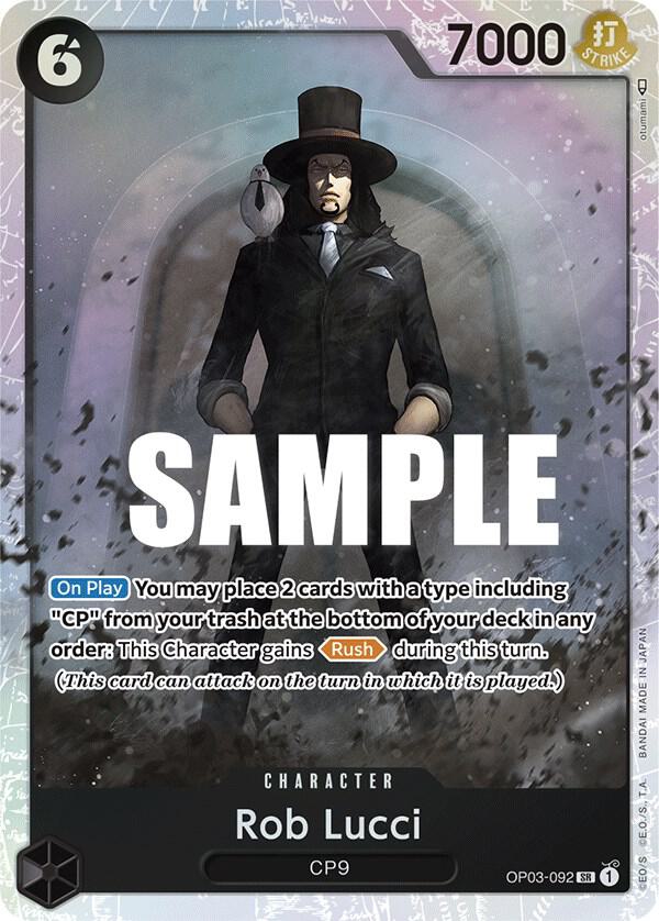 Rob Lucci OP03-092 (Pillars of Strength) - Foil