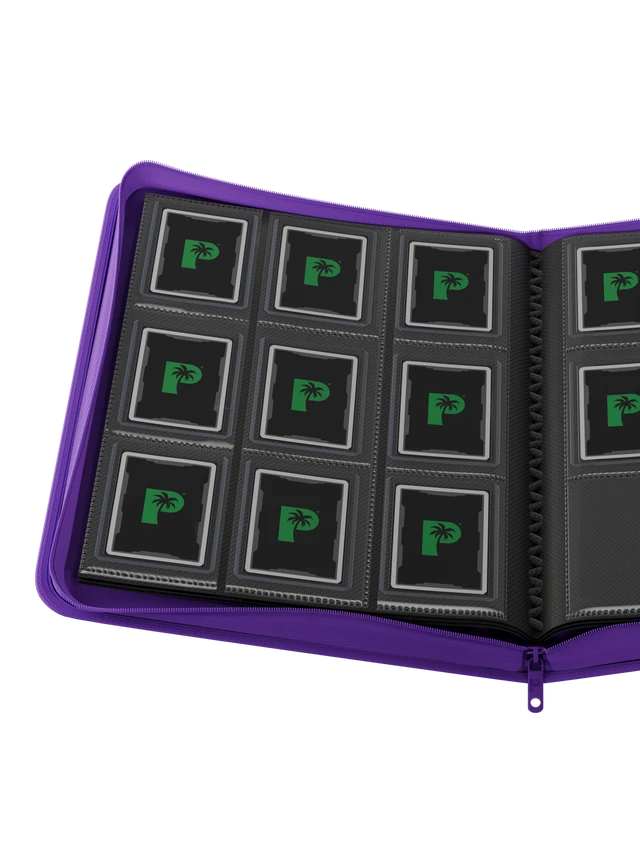Collector's Series 9 Pocket Top Loader Zip Binder - Purple