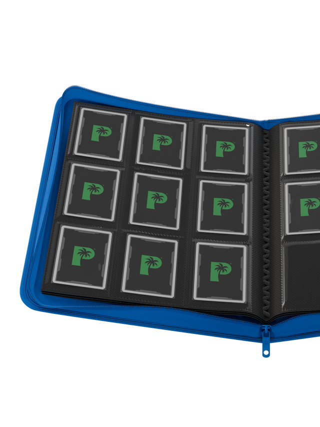 Collector's Series 9 Pocket Zip Binder - Blue