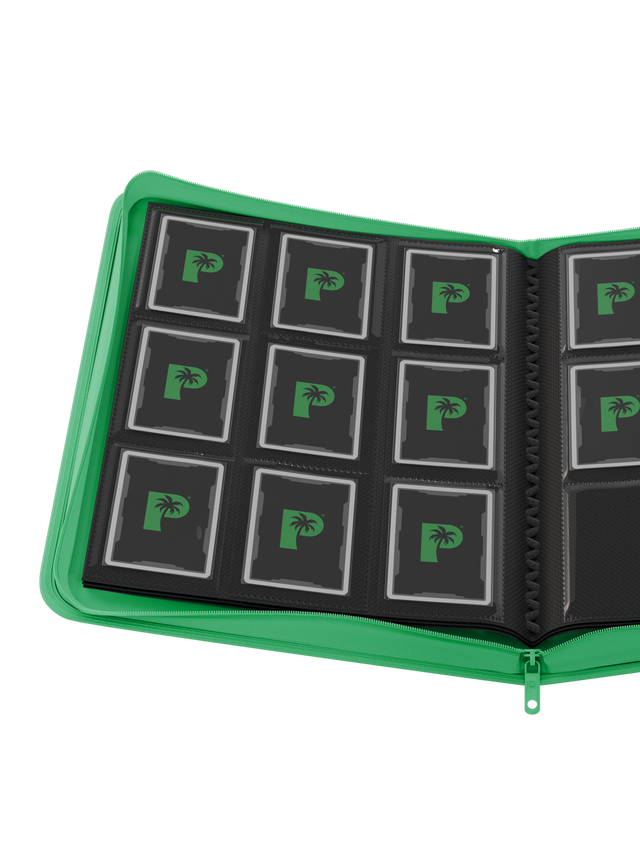 Collector's Series 9 Pocket Zip Binder - GREEN