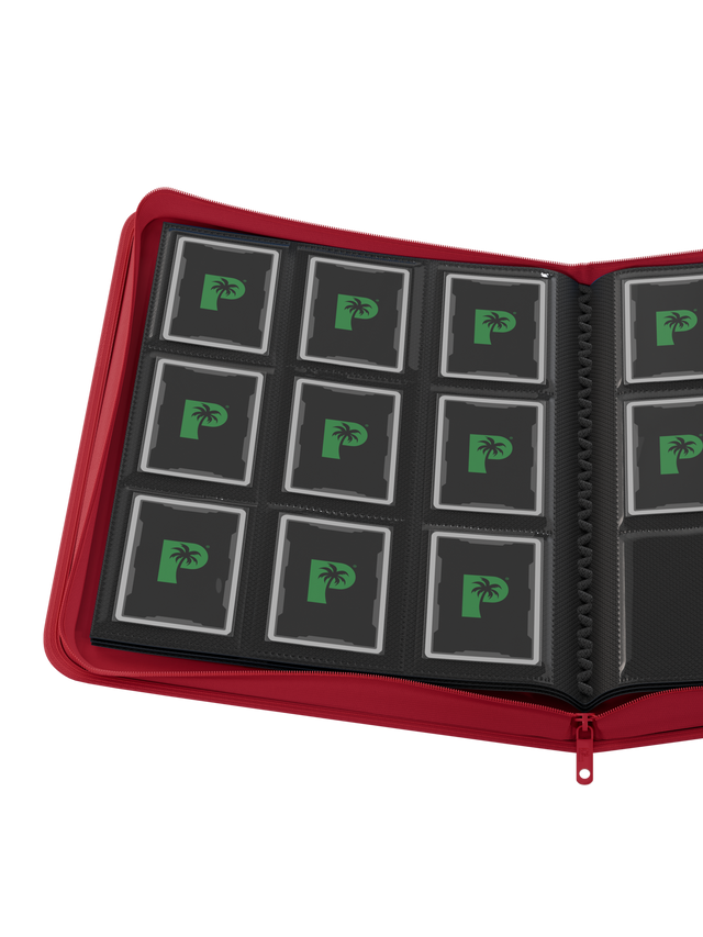 Collector's Series 9 Pocket Zip Binder - Red