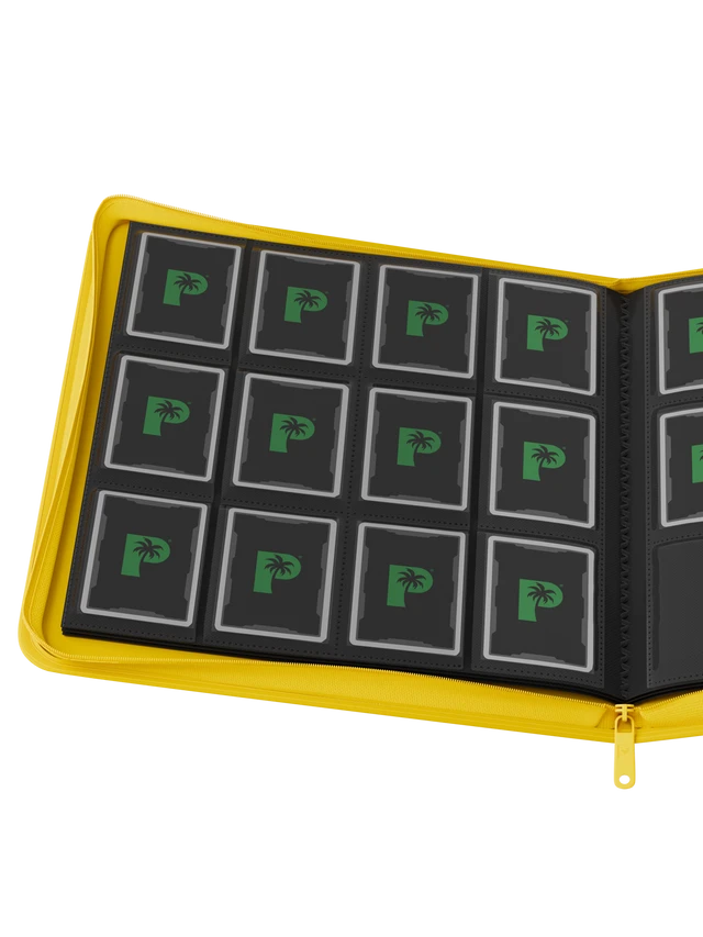 Collector's Series 12 Pocket Zip Binder - Yellow