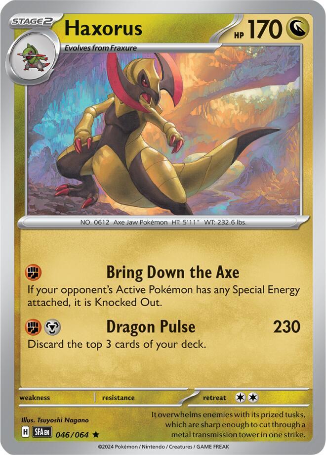 Haxorus 046/064 (SV: Shrouded Fable) - Holofoil
