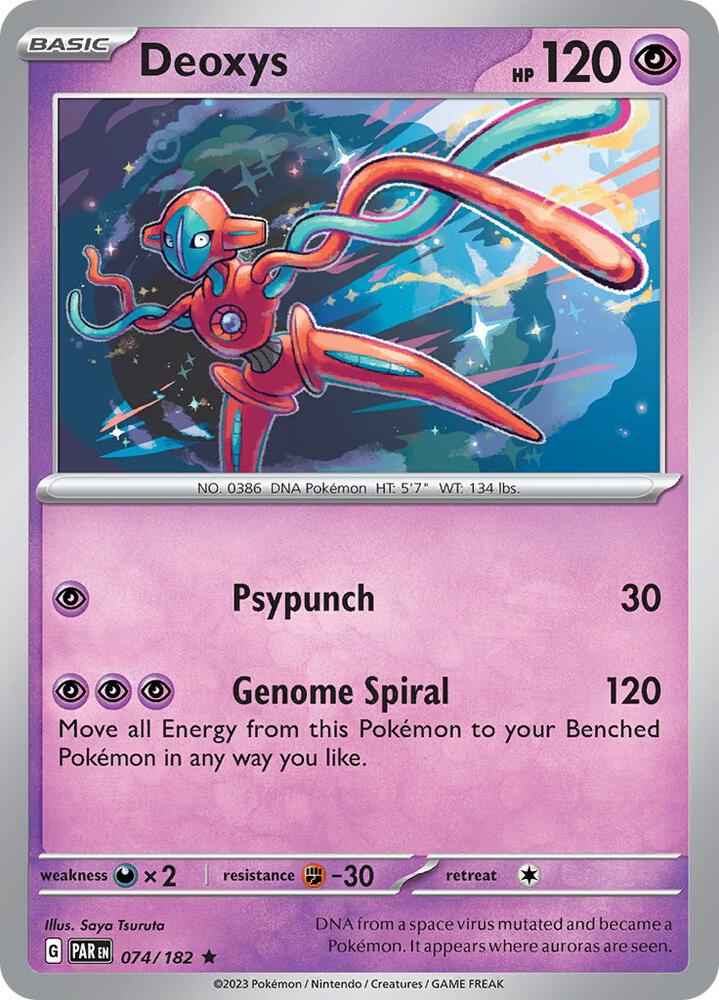 Deoxys 074/182 (SV04: Paradox Rift) - Holofoil