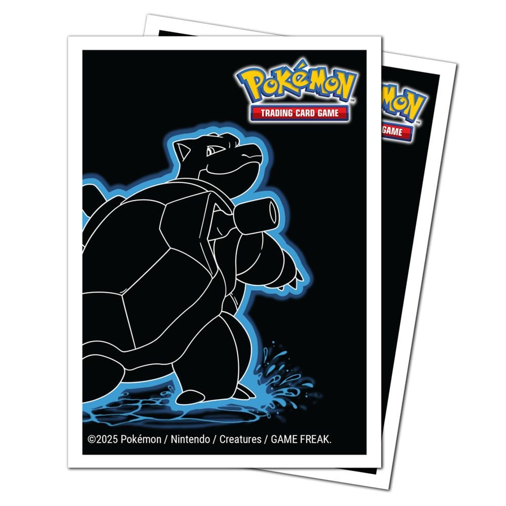 Ultra Pro Pokemon Neon Kanto Blastoise APEX Deck Protector Sleeves
