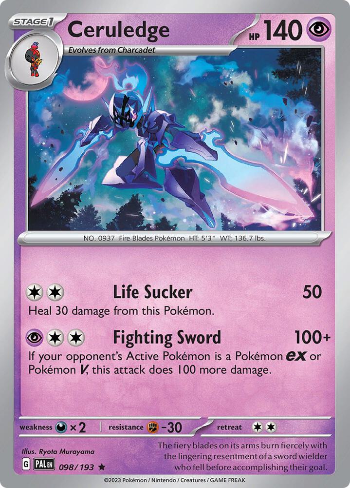 Ceruledge 098/193 (SV02: Paldea Evolved)  - Holofoil
