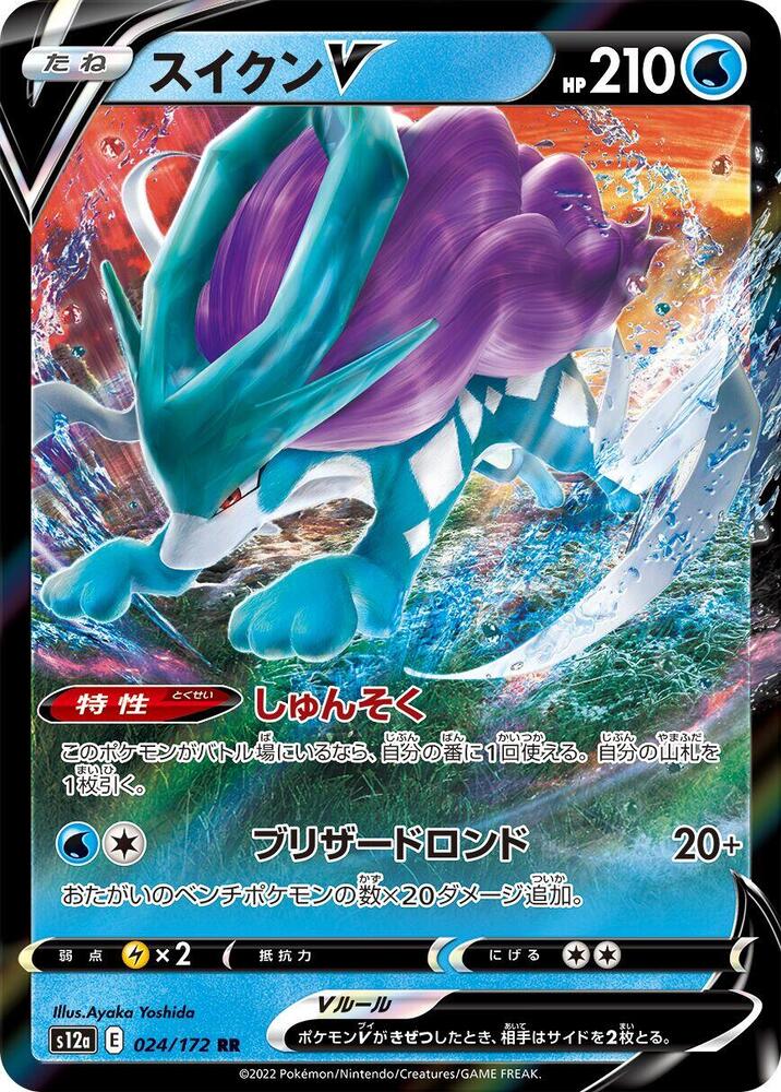 Suicune V 024 172 024/172 (S12a: VSTAR Universe)  - Holofoil
