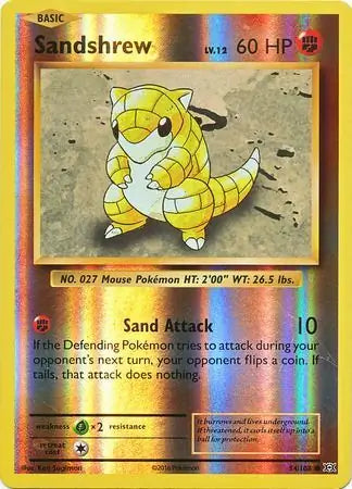Sandshrew 54/108 (XY - Evolutions)  - Reverse Holofoil