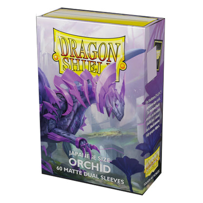 Dragon Shield Japanese Dual Matte Pink Orchid Sleeves 60ct