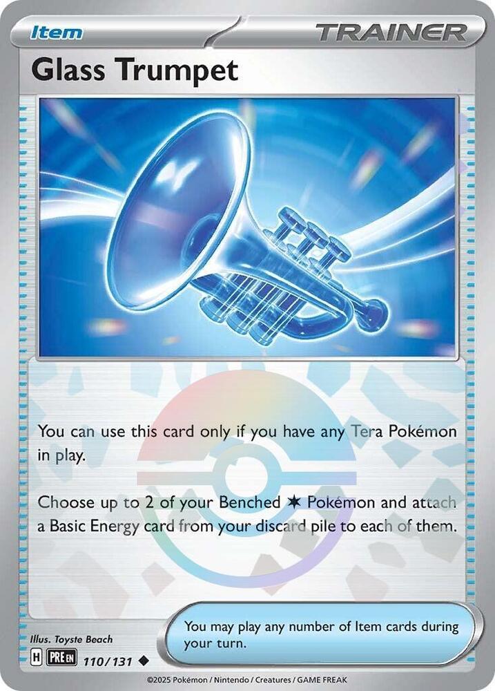 Glass Trumpet 110/131 (SV: Prismatic Evolutions)  - Poke Ball Holofoil