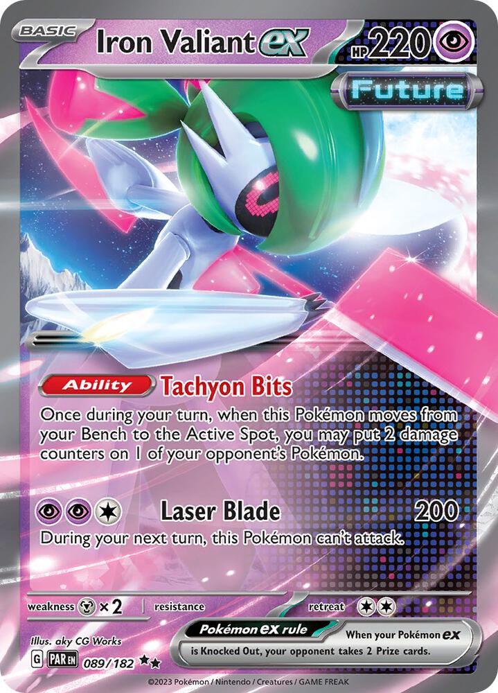 Iron Valiant ex 089/182 (SV04: Paradox Rift)  - Holofoil