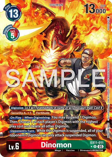 Dinomon Box Topper EX11-011 R (Dawn of Liberator)  - Foil