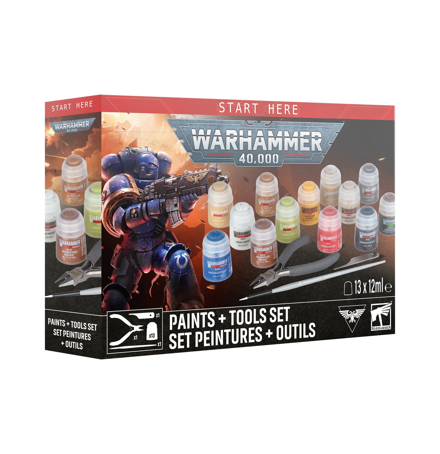 60-12 Warhammer 40K Paints + Tools