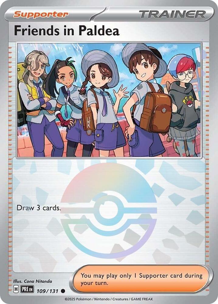 Friends in Paldea 109/131 (SV: Prismatic Evolutions)  - Poke Ball Holofoil