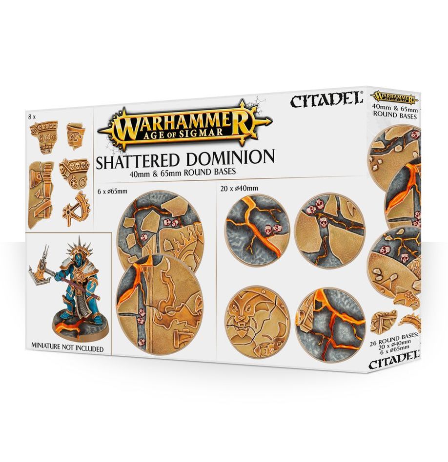 66-97 AOS: Shattered Dominion: 65 & 40mm Round Bases
