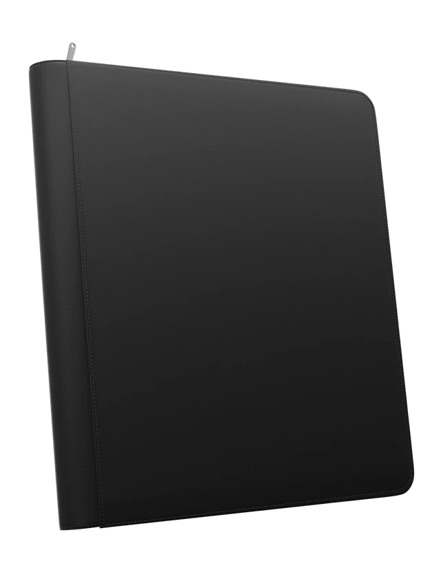 Stealth 12 Pocket Zip Binder - Black