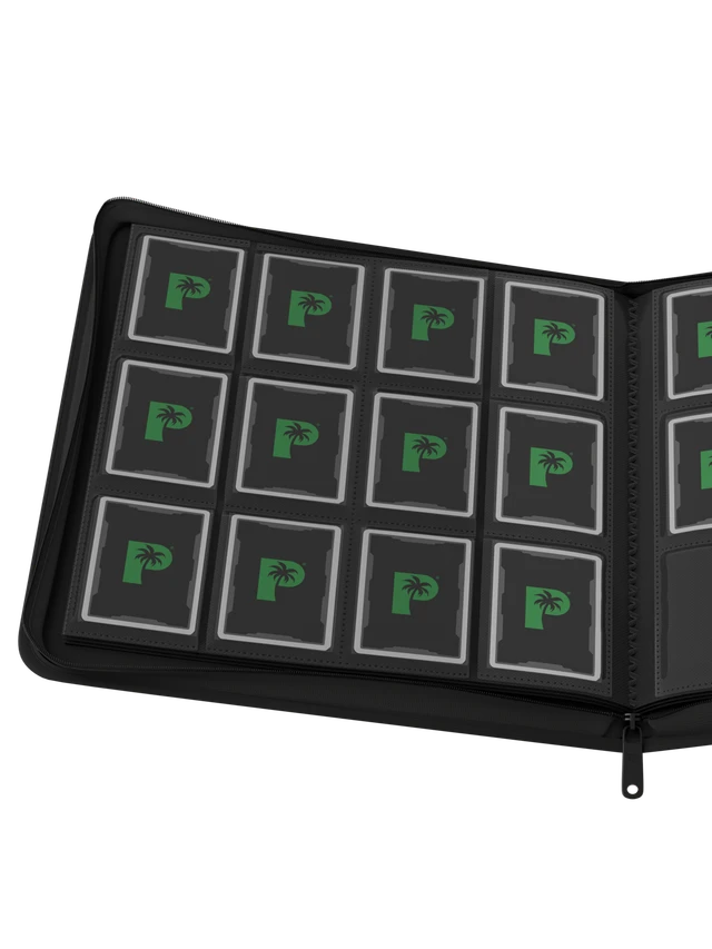 Stealth 12 Pocket Zip Binder - Black