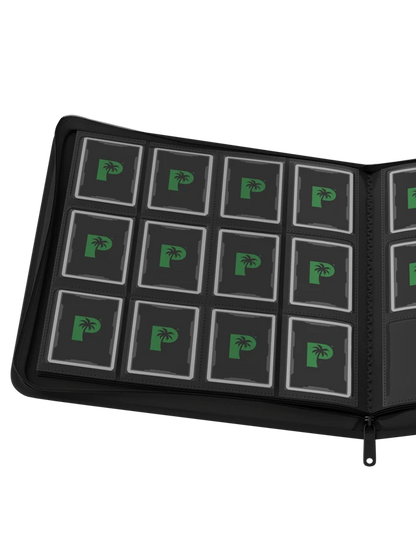 Stealth 12 Pocket Zip Binder - Black
